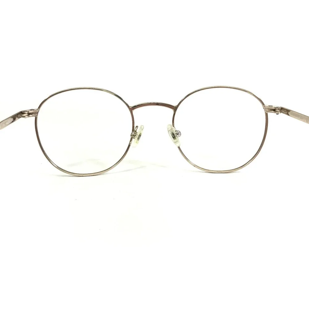 Lacoste Eyeglasses Frames L2246 714 Shiny Gold Round Full Wire Rim 48-21-145